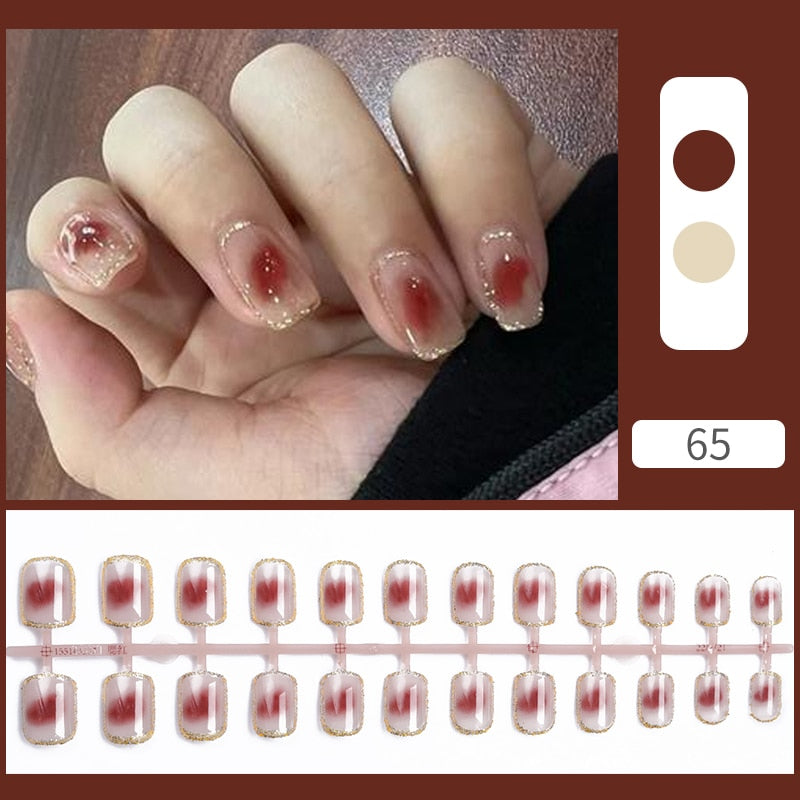 Matte False Nail Tips Solid Color Matte Super Long Coffin False Nail Ballet Press on Nails Tips for Artificial Fingernails