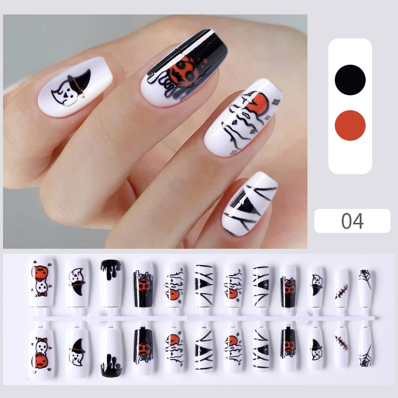 Matte False Nail Tips Solid Color Matte Super Long Coffin False Nail Ballet Press on Nails Tips for Artificial Fingernails