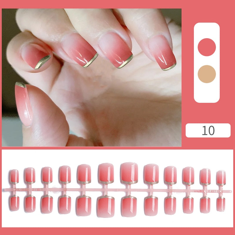 Matte False Nail Tips Solid Color Matte Super Long Coffin False Nail Ballet Press on Nails Tips for Artificial Fingernails