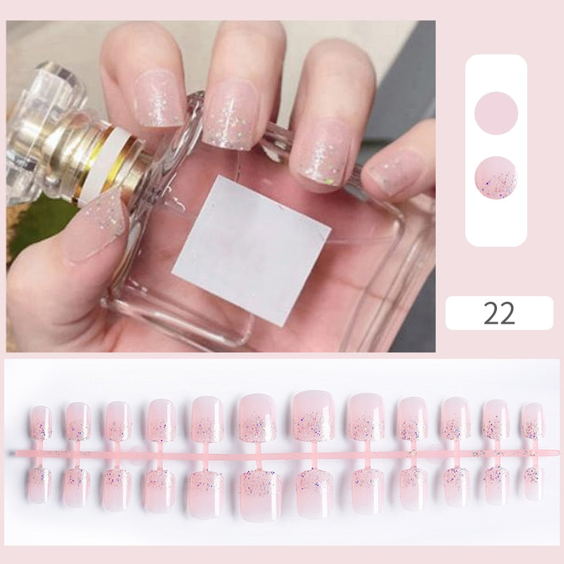 Matte False Nail Tips Solid Color Matte Super Long Coffin False Nail Ballet Press on Nails Tips for Artificial Fingernails