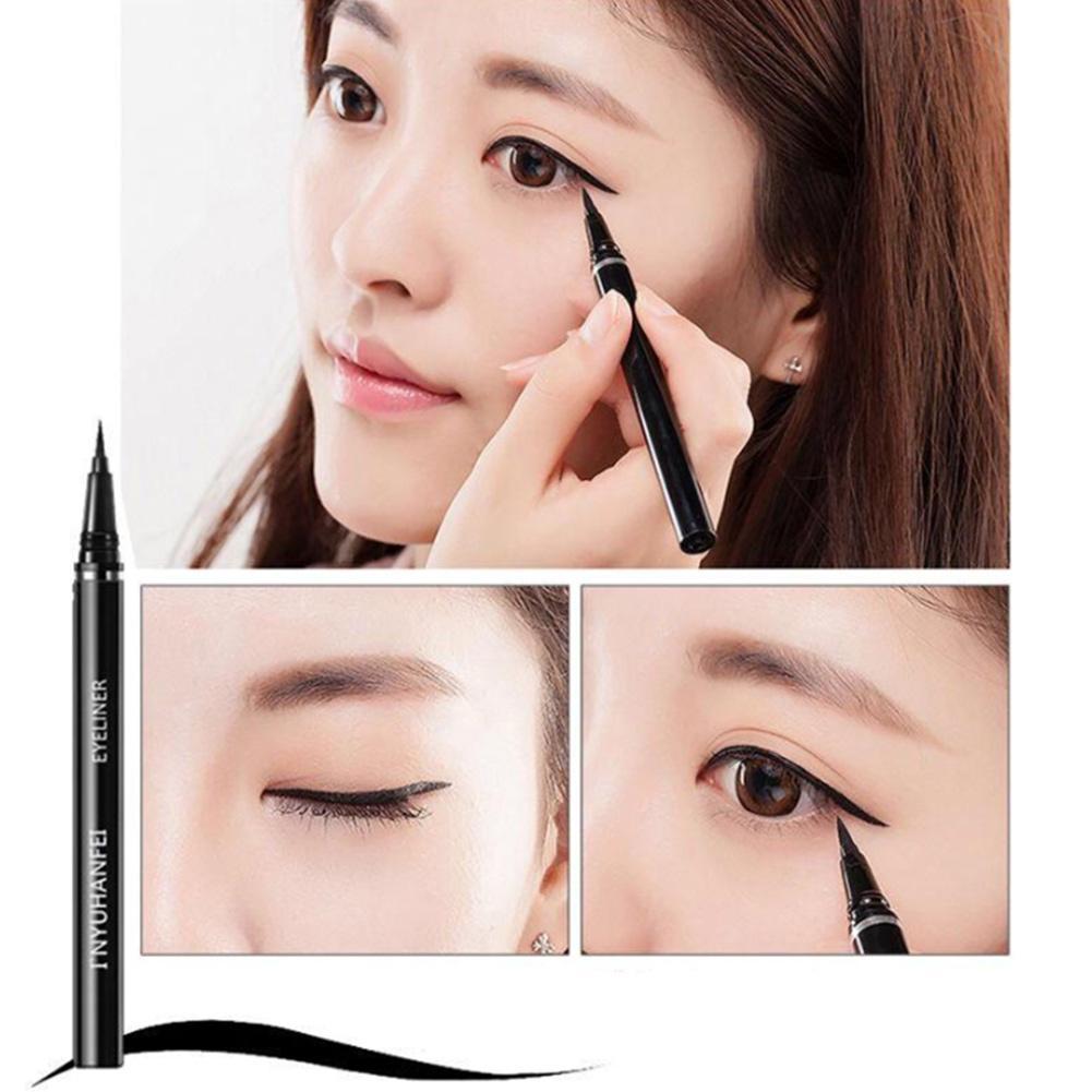 New Black Liquid Eyeliner Pen Quick Dry Waterproof Makeup Women Matte Eye Liner Pencil Smooth Lasting Eyes Cosmetics Beauty Tool