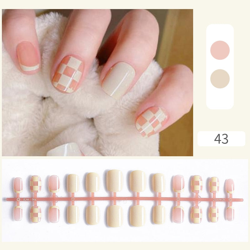 Matte False Nail Tips Solid Color Matte Super Long Coffin False Nail Ballet Press on Nails Tips for Artificial Fingernails