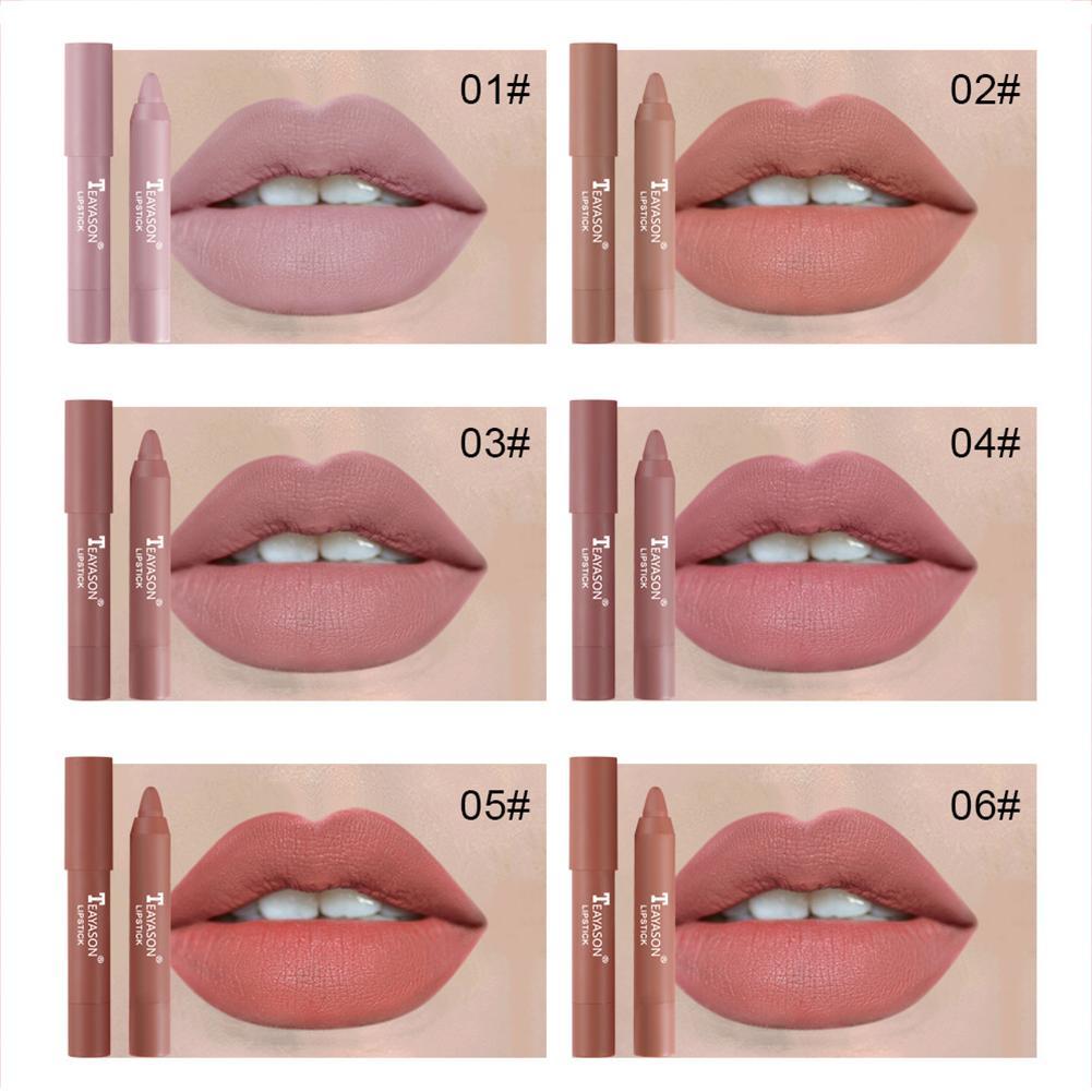 12 Colors Velvet Matte Lipsticks Waterproof Long Lasting Nude Stick Sexy Red Pink Velvet Nude Lipsticks Women Cosmetics Batom